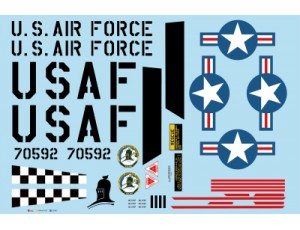 Freewing T-33 USAF 80mm EDF Jet Decal Set